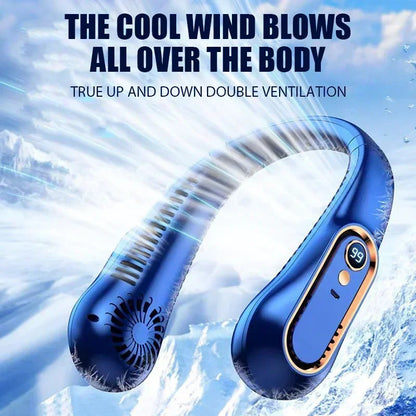 Portable Mini 
Hanging Neck Fan USB Rechargeable