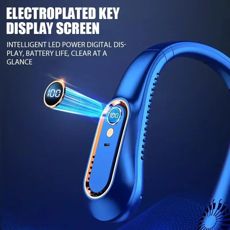 Portable Mini 
Hanging Neck Fan USB Rechargeable