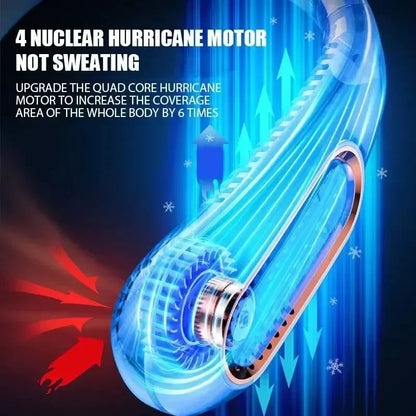 Portable Mini 
Hanging Neck Fan USB Rechargeable