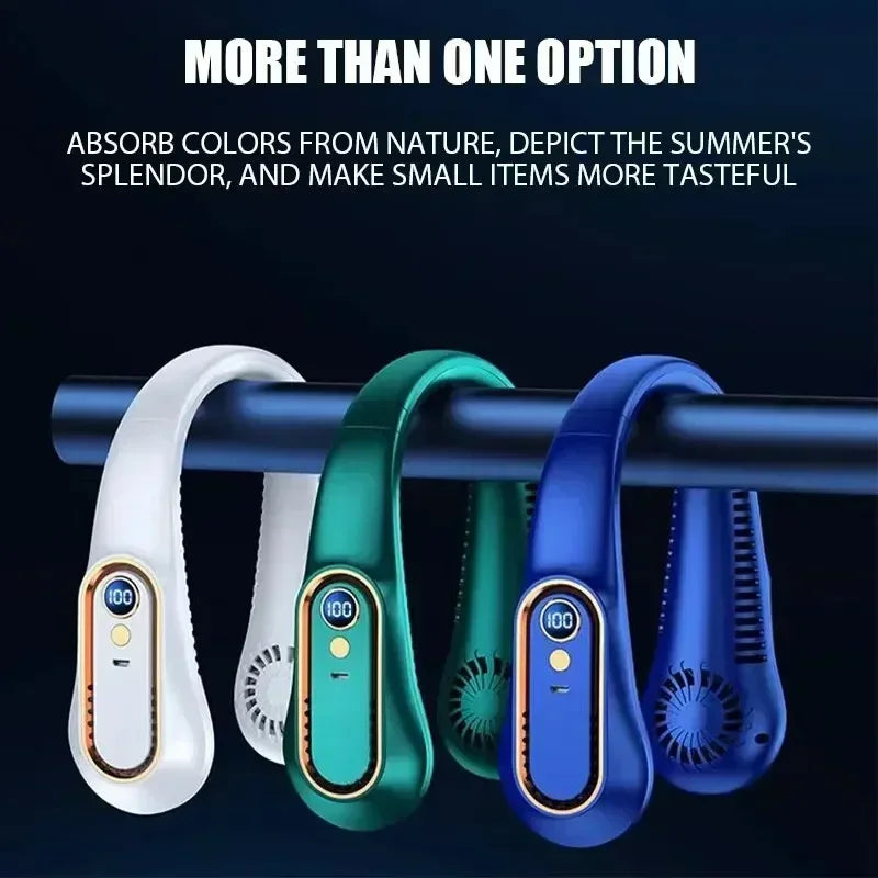 Portable Mini 
Hanging Neck Fan USB Rechargeable