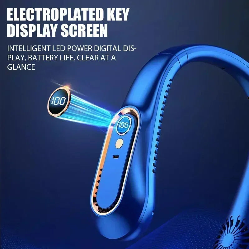 Portable Mini 
Hanging Neck Fan USB Rechargeable