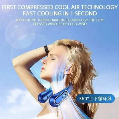 Portable Mini 
Hanging Neck Fan USB Rechargeable