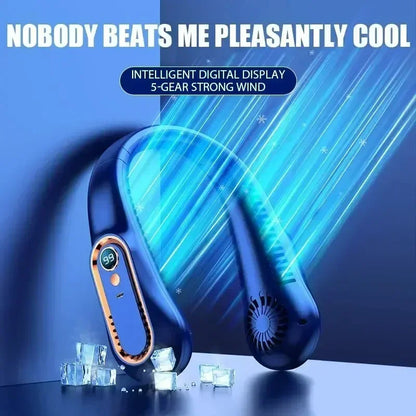 Portable Mini 
Hanging Neck Fan USB Rechargeable